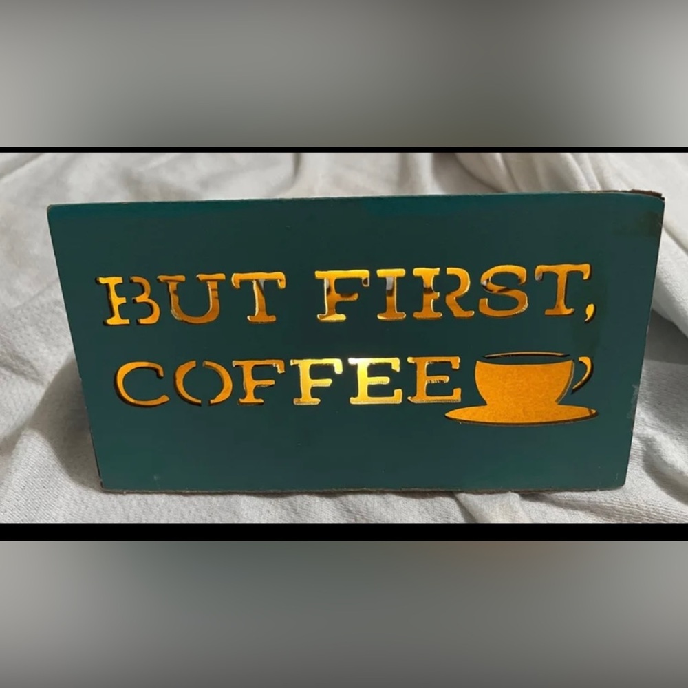 Coffee Desk Decor “ But First Coffee”